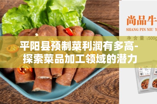 平阳县预制菜利润有多高- 探索菜品加工领域的潜力