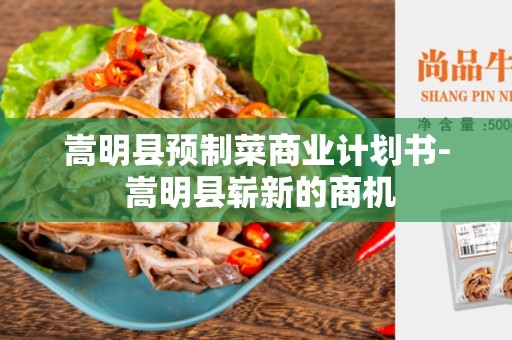 嵩明县预制菜商业计划书- 嵩明县崭新的商机