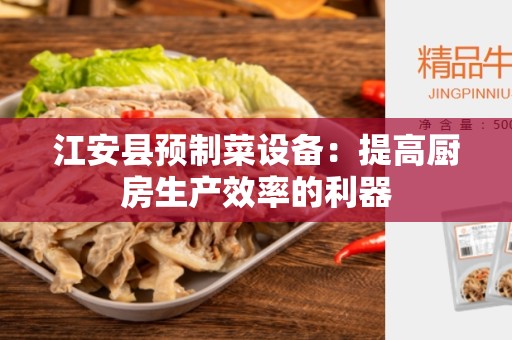 江安县预制菜设备：提高厨房生产效率的利器