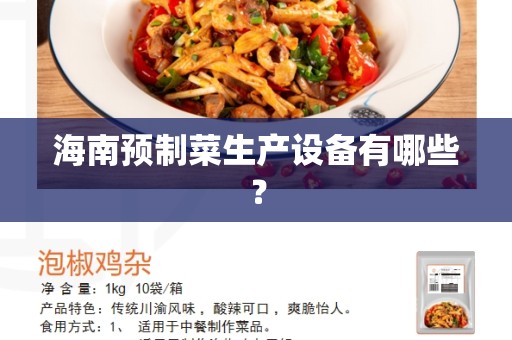 海南预制菜生产设备有哪些？
