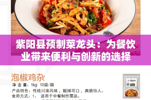 紫阳县预制菜龙头：为餐饮业带来便利与创新的选择