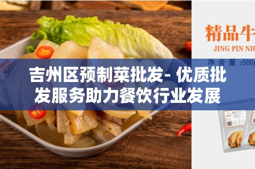吉州区预制菜批发- 优质批发服务助力餐饮行业发展
