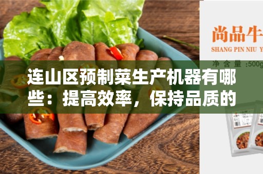 连山区预制菜生产机器有哪些：提高效率，保持品质的最佳选择