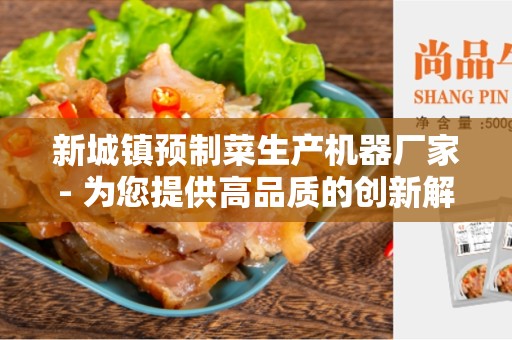 新城镇预制菜生产机器厂家- 为您提供高品质的创新解决方案