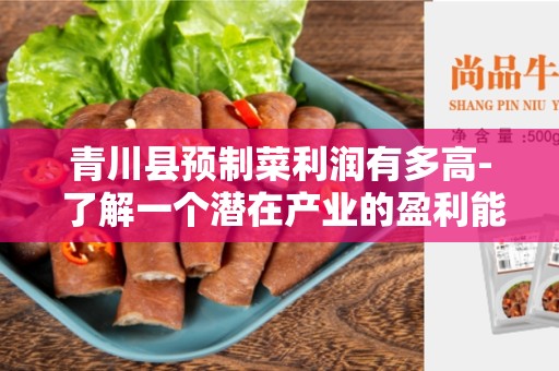 青川县预制菜利润有多高- 了解一个潜在产业的盈利能力