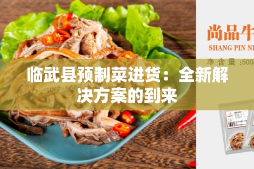 临武县预制菜进货：全新解决方案的到来