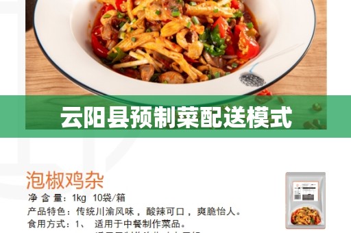 云阳县预制菜配送模式