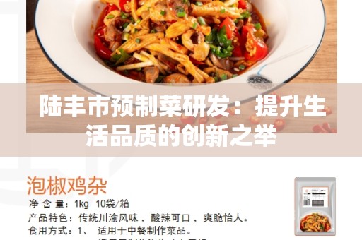 陆丰市预制菜研发：提升生活品质的创新之举