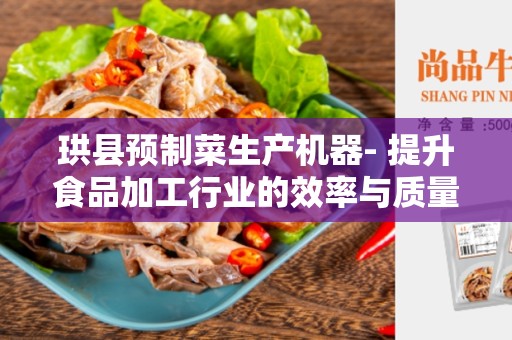 珙县预制菜生产机器- 提升食品加工行业的效率与质量