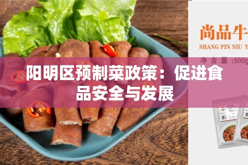 阳明区预制菜政策：促进食品安全与发展