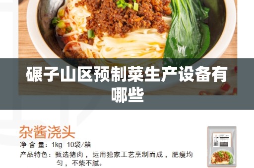 碾子山区预制菜生产设备有哪些