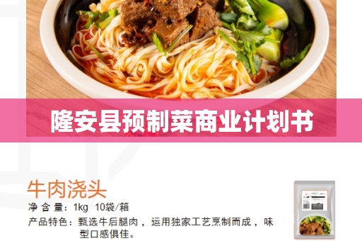 隆安县预制菜商业计划书