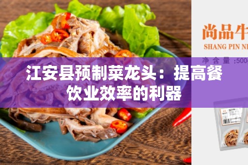 江安县预制菜龙头：提高餐饮业效率的利器