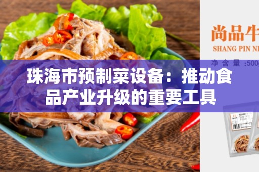 珠海市预制菜设备：推动食品产业升级的重要工具