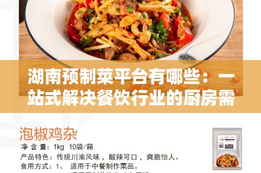 湖南预制菜平台有哪些：一站式解决餐饮行业的厨房需求