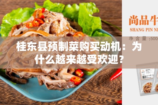 桂东县预制菜购买动机：为什么越来越受欢迎？