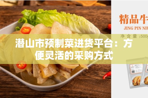 潜山市预制菜进货平台：方便灵活的采购方式
