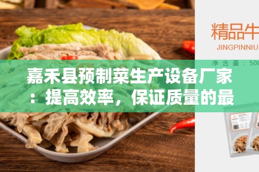 嘉禾县预制菜生产设备厂家：提高效率，保证质量的最佳选择
