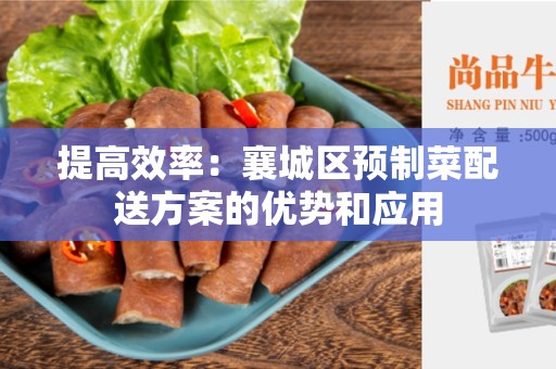 提高效率：襄城区预制菜配送方案的优势和应用