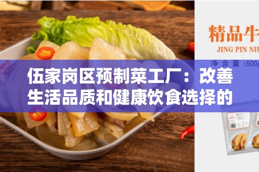 伍家岗区预制菜工厂：改善生活品质和健康饮食选择的创新之路