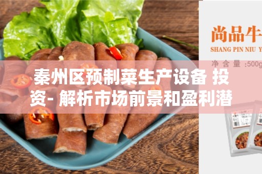 秦州区预制菜生产设备 投资- 解析市场前景和盈利潜力
