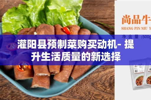 灌阳县预制菜购买动机- 提升生活质量的新选择