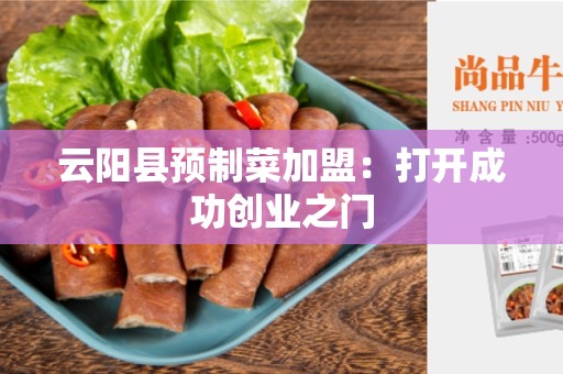云阳县预制菜加盟：打开成功创业之门