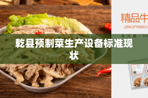 乾县预制菜生产设备标准现状
