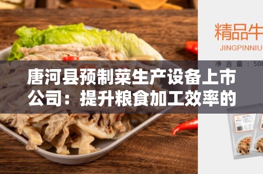 唐河县预制菜生产设备上市公司：提升粮食加工效率的新选择