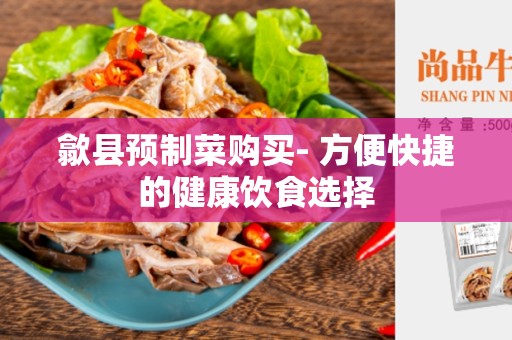 歙县预制菜购买- 方便快捷的健康饮食选择