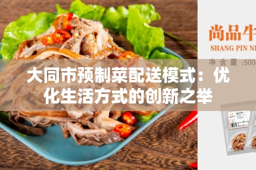 大同市预制菜配送模式：优化生活方式的创新之举