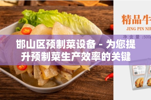 邯山区预制菜设备 - 为您提升预制菜生产效率的关键