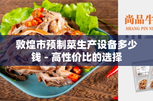 敦煌市预制菜生产设备多少钱 - 高性价比的选择