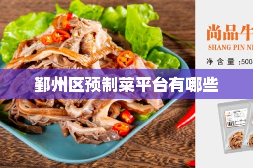 鄞州区预制菜平台有哪些