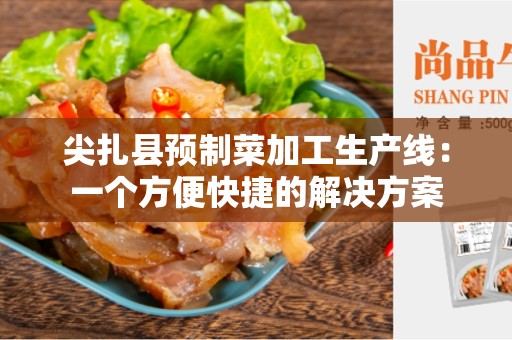 尖扎县预制菜加工生产线：一个方便快捷的解决方案