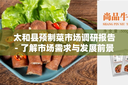 太和县预制菜市场调研报告- 了解市场需求与发展前景