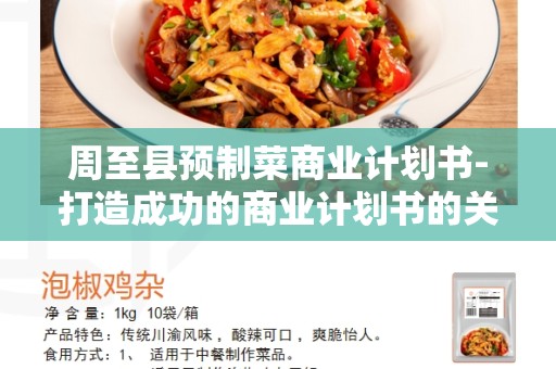 周至县预制菜商业计划书-打造成功的商业计划书的关键步骤