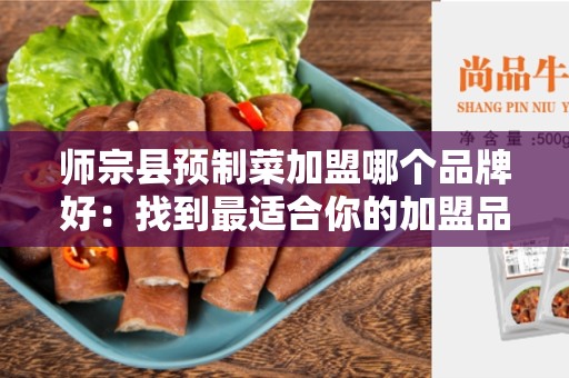 师宗县预制菜加盟哪个品牌好：找到最适合你的加盟品牌