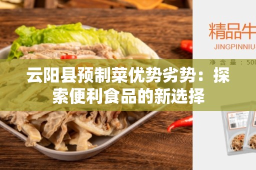 云阳县预制菜优势劣势：探索便利食品的新选择