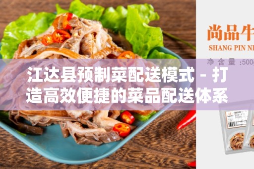 江达县预制菜配送模式 - 打造高效便捷的菜品配送体系