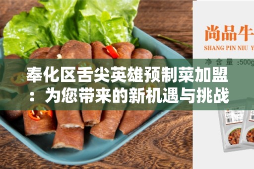 奉化区舌尖英雄预制菜加盟：为您带来的新机遇与挑战