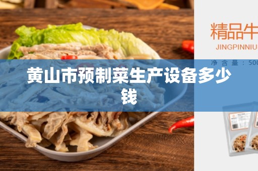 黄山市预制菜生产设备多少钱