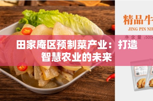 田家庵区预制菜产业：打造智慧农业的未来