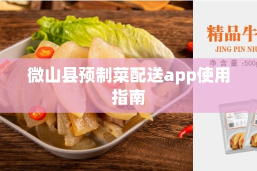 微山县预制菜配送app使用指南