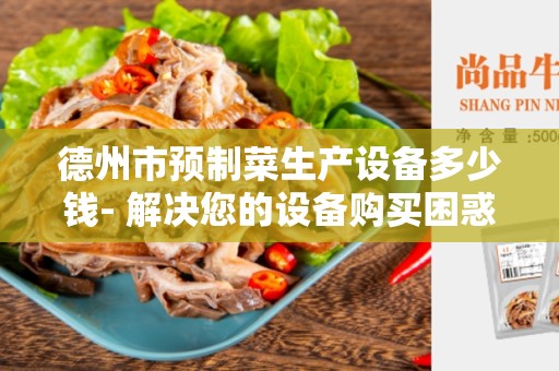 德州市预制菜生产设备多少钱- 解决您的设备购买困惑