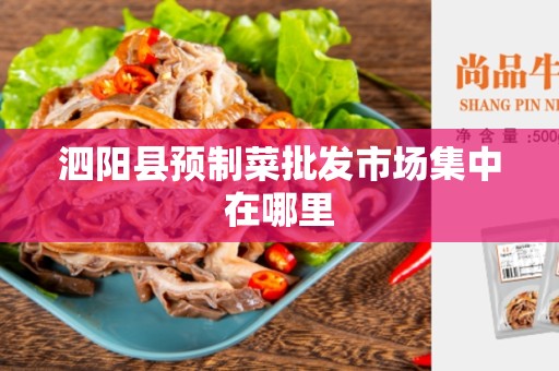 泗阳县预制菜批发市场集中在哪里