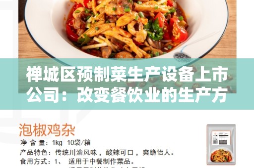 禅城区预制菜生产设备上市公司：改变餐饮业的生产方式