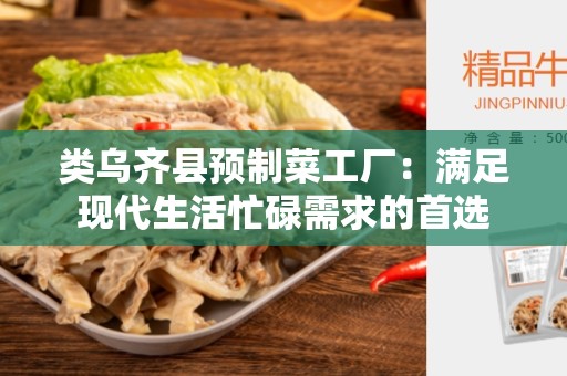类乌齐县预制菜工厂：满足现代生活忙碌需求的首选