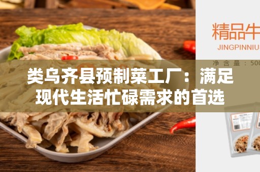 类乌齐县预制菜工厂：满足现代生活忙碌需求的首选