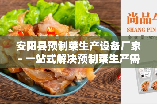 安阳县预制菜生产设备厂家- 一站式解决预制菜生产需求的专业制造商